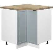 Vicco Fame-Line Hoekkast – 80.5 cm, WB Eik Licht blauw-grijs
