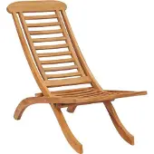Syfax Opklapbare stoel 50x90x69 cm Massief teakhout
