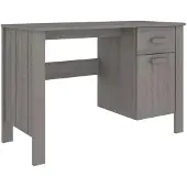 Syfax Bureau HAMAR 113x50x75 cm massief grenenhout lichtgrijs