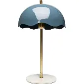 Kare Design tafellamp Lia, blauw, Woon-/ Eetkamer, metaal, tafellamp