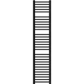 LuxeBath badkamer radiator Sahara 300x1800 mm zwart recht met zij-aansluiting, design radiator handdoekwarmer handdoekdroger handdoekradiator handdoekverwarmer handdoekradiator badkamer verwarming