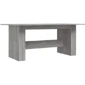 Syfax Eettafel 180x90x76 cm bewerkt hout grijs sonoma eikenkleurig