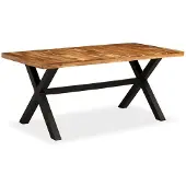 Syfax Eettafel 180x90x76 cm massief acacia- en mangohout
