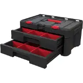 Keter Gereedschapskoffer - - Stack'N'Roll - 2 lades - Verwijderbare scheiders - 37.1 liter