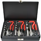 GEKO Voertuig gereedschap, Schroefdraadreparatieset, M6 - M10, 88 stuks.