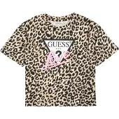 GUESS Shirt lichtbruin / eosine / zwart / wit
