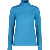 CMP 30l1086 Fleece Met Halve Rits Blauw XS Vrouw