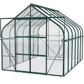 Pergart Tuinkas Diana 9900 - Veiligheidsglas 3mm - Smaragd - 264x383x255cm