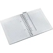 Leitz WOW notitieboek A5 vierkant, met PP kaft 46410095 160 Pagina's 80 vellen Zwart