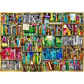 Wooden City Houten Puzzel Bibliotheek 4000 Stukjes met Figuren