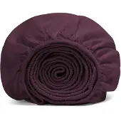 Yumeko Kinderhoeslaken Gewassen Percal Katoen 60x120 Paars - Eco, Bio & Fairtrade