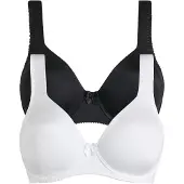 Bonprix T-shirt bh met beugels en glanseffect (set van 2) maat 90