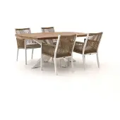 Manifesto furniture + 10% kassakorting | Manifesto Rivola/Induno Deens Ovaal 180cm dining tuinset 5-delig