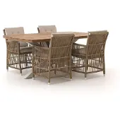 Manifesto furniture + 10% kassakorting | Manifesto Ortello/Induno deens ovaal 180cm dining tuinset 5-delig