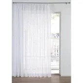 Bonprix Transparant sablé gordijn met gerecycled polyester maat h/b: 100/300 cm
