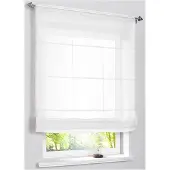 Bonprix Vouwgordijn van lichte voile h/b: 155/80 cm