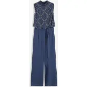 Bonprix Jumpsuit met parelborduursel maat 52