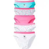 Bonprix Meisjes slip (set van 5) met biologisch katoen maat 92/98
