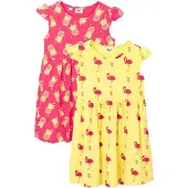 Bonprix Meisjes zomerjurk (set van 2) van biologisch katoen maat 128/134