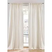 Bonprix Katoenen gordijn met linnen (1 stuk) maat H/B: 225/140 cm