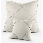 Bonprix Kussenhoes met rechthoeken (set van 2) maat set van 2 40/40 cm