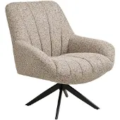 Ebuy24 Fauteuil Grandola - Grijs Draaibaar