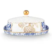 Pip studio Botervloot Home Butter Dish Royal White 19 x 14 x 9 cm