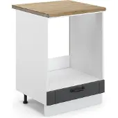 Vicco Fame-Line Ovenombouwkast – 60 cm, WB Eik Antraciet landhuis