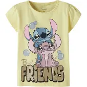 Name it Shirt 'NMFFuba Stitch' marine / lichtgeel / goud / rosa