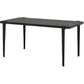 TIPTOE Midi Buitentafel Graphite Black | 6 seater
