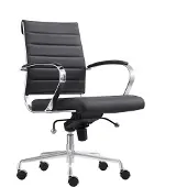 Sedero Bureaustoel Cádiz Élite Zwart - Kunstleer - Bureaustoel voor Volwassenen