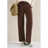 Cecil Dames Broeken met wijde pijpen - Beige - 36