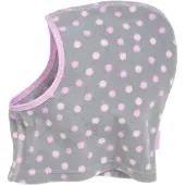 Playshoes Kinder Fleece-Schlupfmütze Punkte Grau