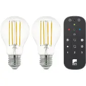 Eglo Slimme Lampenset (2x E27 A60) – Zigbee & Bluetooth met Afstandsbediening