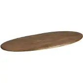 Alpina Serveerplank Ovaal 65x26x1,5cm Bruin bruin Hout Serveerplank