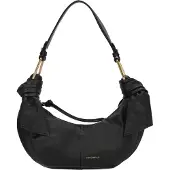 Coccinelle Leren handtas schoudertas Furoshiki Handbag puffy Smooth Leather Noir zwart