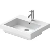 Duravit Vero inbouwwastafel 55x46.5cm met kraangat en overloop wit