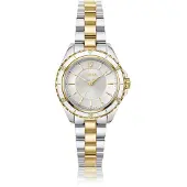 BOSS Tweekleurig horloge met lunette gevuld met epoxy