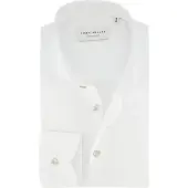 John Miller Tailored Fit overhemd wit effen