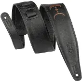 Levys Leathers MOON PHASE - PREMIUM LEATHER STRAP MOON PATERN 6,35 CM - BLACK-BROWN