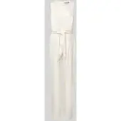 Christian Berg Jumpsuit van Satijn met Strikceintuur