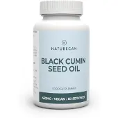 Naturecan Zwarte Komijnolie (Black Seed Oil) Capsules - 60 capsules - 450 mg per Dagelijkse Portie - Koudgeperst - Vegan