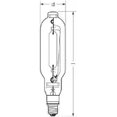 Radium Halogeen gasontladingslamp E40 2000W HRI-T NSC helder, Glas
