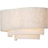 Market Set Wandlamp Pebble, dimbaar, crème / amber, Woon-/ Eetkamer, Textiel / Stof / Zijde, Design, Wandlamp