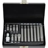 AWTOOLS AW35119BL - Zestaw Nasadek Spline - 12-kątne - 15 Elementów - 1/2 cala
