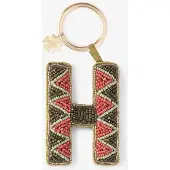 Sissy-Boy Donkergroene bag charm letter H