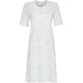 Ringella nachthemd blauw aderpatroon - Blauw - Maat - 40