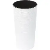 Lamela Lilia Witte Pot met Beitelstructuur, H46,5cm