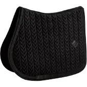Kentucky Horsewear Horsewear - Zadeldoek velvet mini Pearls jumping zwart pony