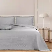 Restilo Meadore Dekbedovertrek 240x260cm - Stijlvol Grijs